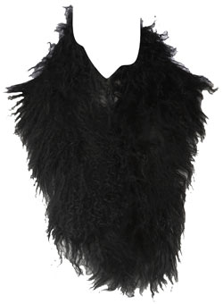 Dorothy Perkins Black fluffy scarf