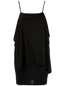 Dorothy Perkins Black hanky hem vest