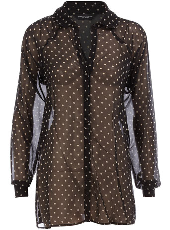 Dorothy Perkins Black/ivory spot blouse DP05236703