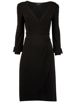 Dorothy Perkins Black long sleeve jersey dress