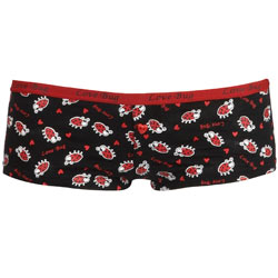 Black love bug boxer