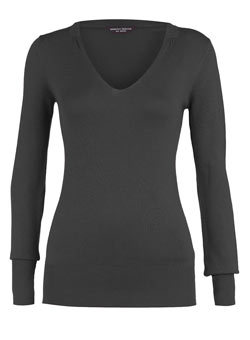 Black neck detail jumper