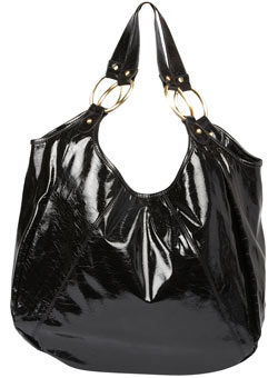 Black oval ring shopper