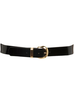 Dorothy Perkins Black patent jeans belt