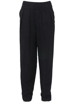 Dorothy Perkins Black silk hareem pants