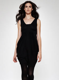 Black sleeveless dress