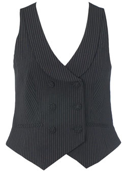 Dorothy Perkins Black stripe waistcoat