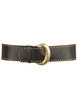 Dorothy Perkins Black stud back hip belt