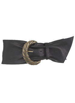 Dorothy Perkins Black twist leather belt