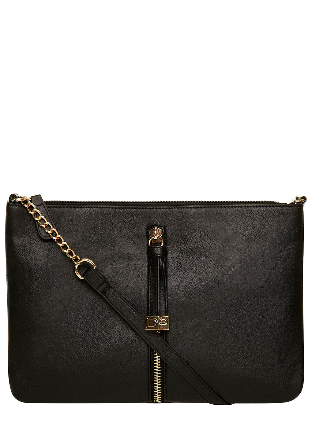 Black Vertical Zip Crossbody 18346310