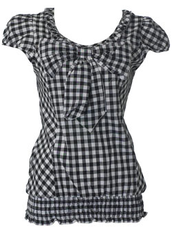 Dorothy Perkins Black/white gingham top