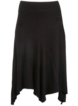 Dorothy Perkins Black witchy hem skirt