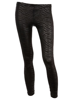 Dorothy Perkins Black zebra leggings