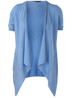 Dorothy Perkins Blue drape cardigan