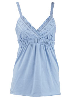 Dorothy Perkins Blue lace cami