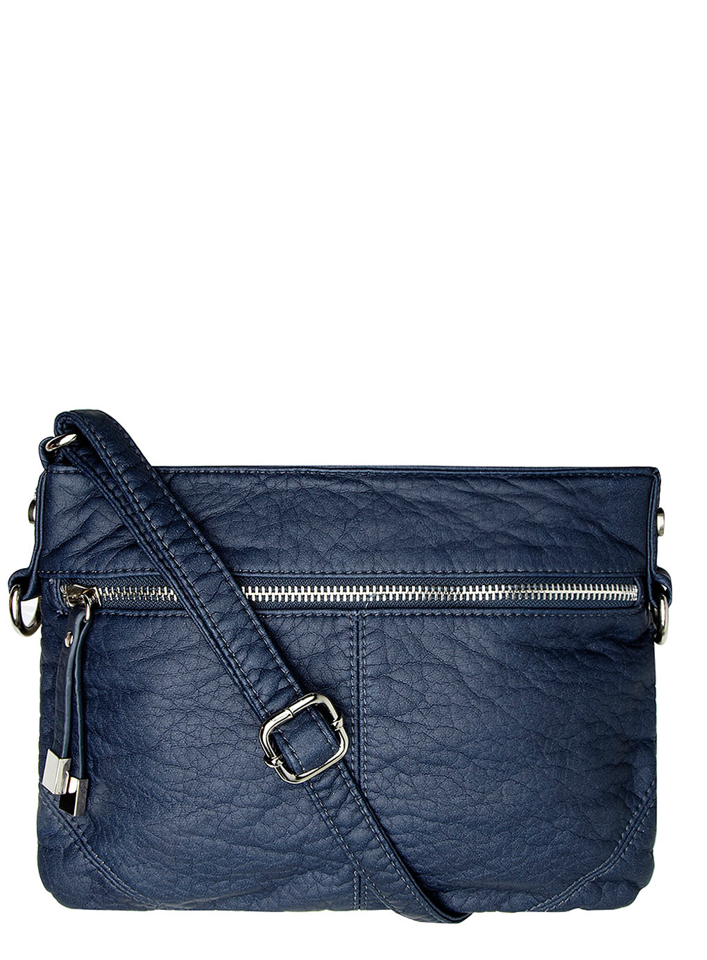 Blue small zip crossbody 18346102