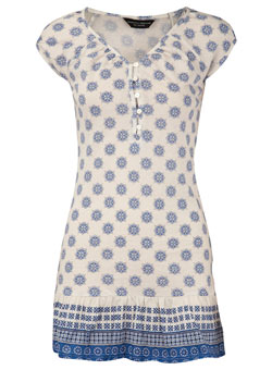 Dorothy Perkins Blue/white border tunic