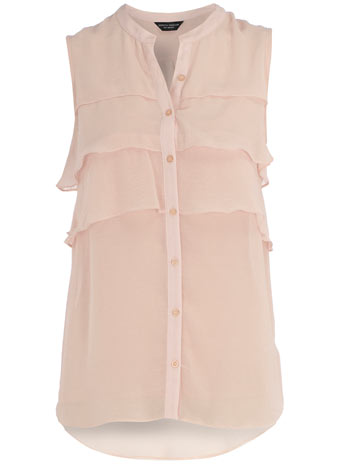 Dorothy Perkins Blush tiered ruffle blouse DP05228555