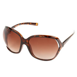 Brown cut away lens sunglasses