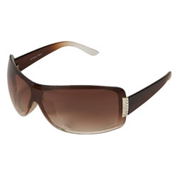 Dorothy Perkins Brown overlay visor sunglasses