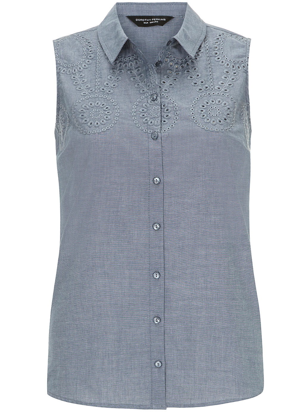 Dorothy Perkins Chambray cutout blouse 67176625