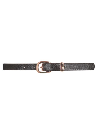 Charcoal skinny jean belt