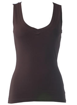 Dorothy Perkins Chocolate cross-over vest