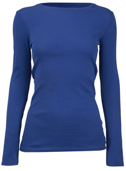 Dorothy Perkins Cobalt long sleeve crew top