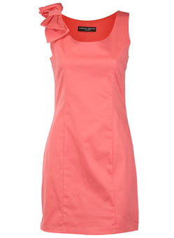 Dorothy Perkins Coral bow shift tunic