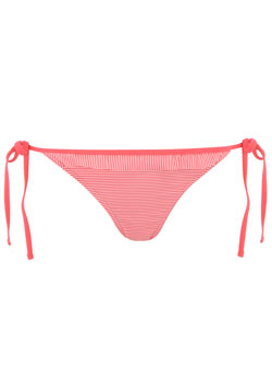 Dorothy Perkins Coral stripe frill bikini bottoms