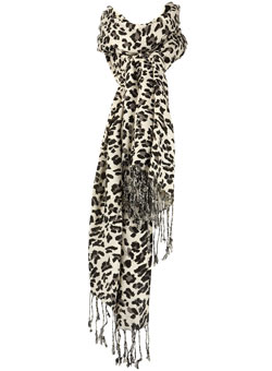 Dorothy Perkins Cream animal print wrap