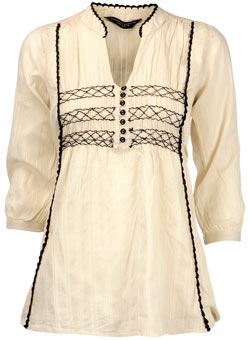 Dorothy Perkins Cream crochet tunic