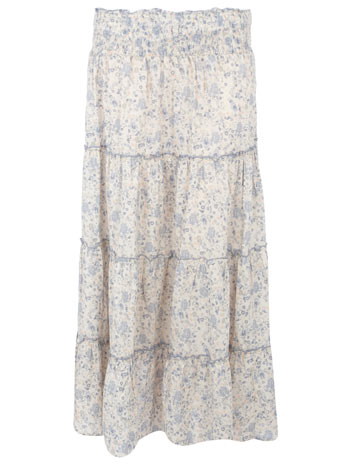 Dorothy Perkins Cream marble print maxi skirt