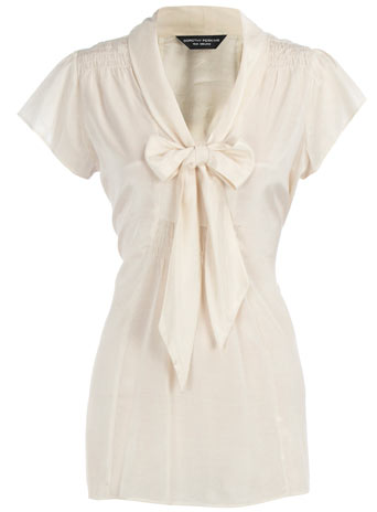 Dorothy Perkins Cream pussybow blouse