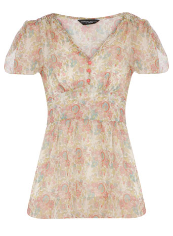 Dorothy Perkins Ditsy georgette tea blouse