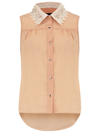 Dorothy Perkins Embellished collar blouse DP84000197