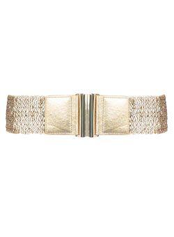 Gold sequin elastic belt