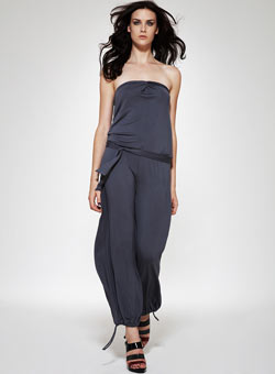 Dorothy Perkins Grey bandeau jumpsuit