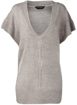 Dorothy Perkins Grey chunky tabard jumper