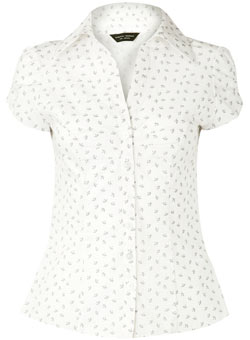 Dorothy Perkins Grey pleat front top