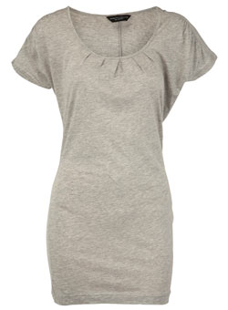 Grey pleat front tunic