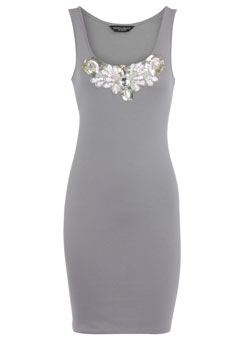 Dorothy Perkins Grey sequin trim vest