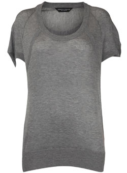 Dorothy Perkins Grey slouch seam jumper