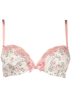 Dorothy Perkins Ivory floral bra