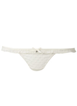 Ivory large spot thong