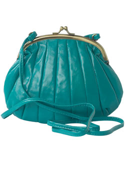 Jade cross-body pleat bag