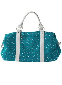 Jade star print holdall