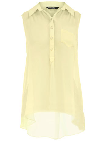 Dorothy Perkins Lemon dip hem blouse DP05283941