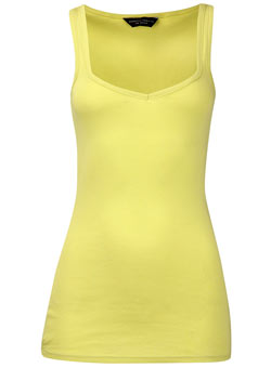 Dorothy Perkins Lime v-neck vest