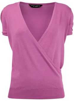 Dorothy Perkins Magenta wrap jumper